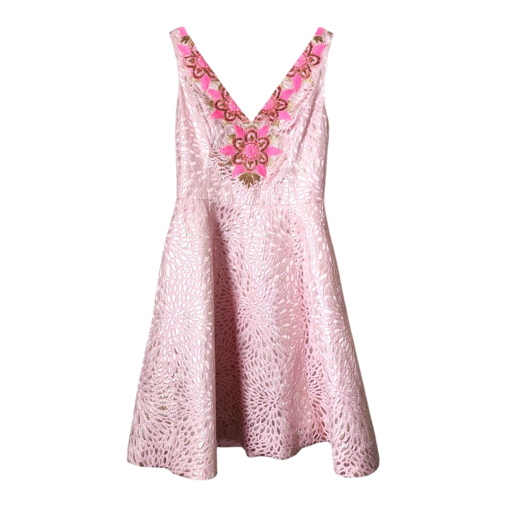 LILLY PULITZER Elaine Pink Tropics Aline Dress Resportwear dress size 0